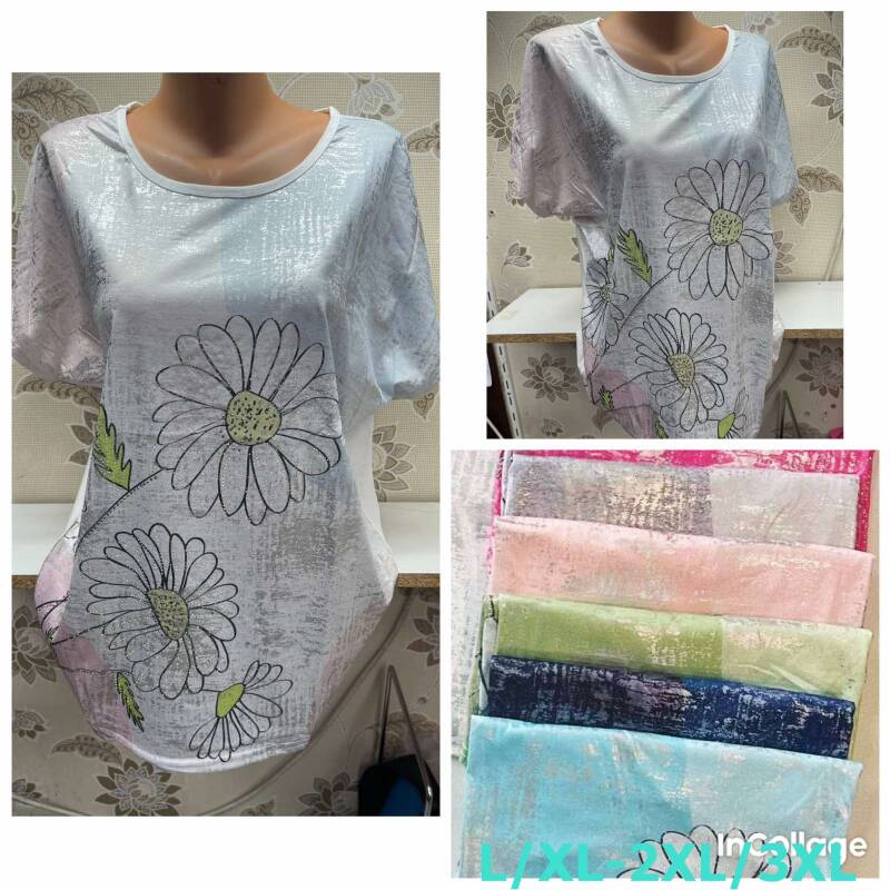 Bluzki damskie Roz L/XL-2XL/3XL, Mix Kolor Paczka 12 szt